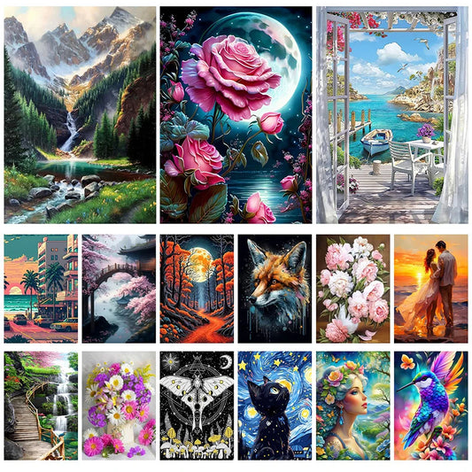 Diamond Art Painting Kits Embroidery Full Crystal Mosaic 5D Diy Diamond Paintings Kits New 2025 Accessories 30x40 cm Wall Art